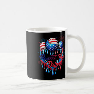 Baseball Respect The Drip For Boys Ice Cream Drip Coffee Mug
