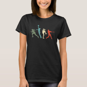 Baseball Retro Vintage Catcher Pitcher Batter T-Shirt