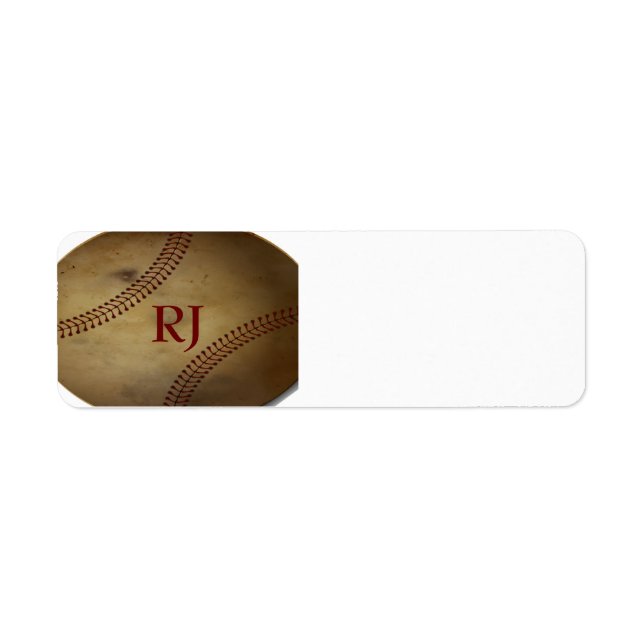 Baseball Return Address Label (Front)