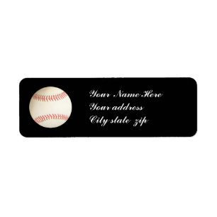 BASEBALL,- RETURN ADDRESS LABELS