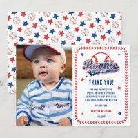 Baseball Rookie 1st Birthday Party Photo