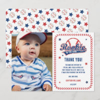 Baseball Rookie 1st Birthday Party Photo 