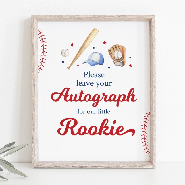 Baseball Rookie Autograph Birthday Sign (Creator Uploaded)