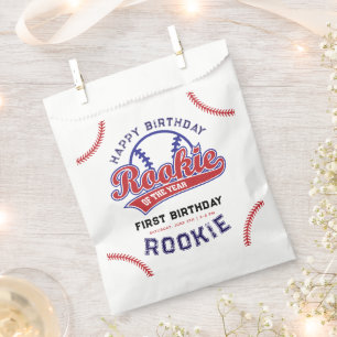 baseball Rookie of the Year 1st birthday Favour Bag