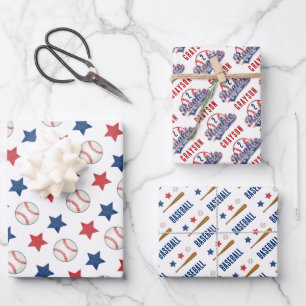 Baseball Rookie of the Year 2nd Birthday Party Wrapping Paper Sheet