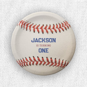 Baseball Rookie of the Year Birthday Boy Paper Plate