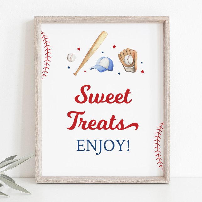 Baseball Rookie Sweet Treats Birthday Sign (Creator Uploaded)