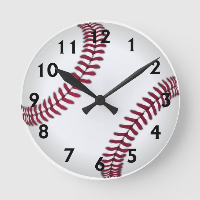 Baseball Round Clock (Front)