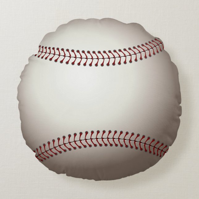 BASEBALL ROUND funny PILLOW (Front)