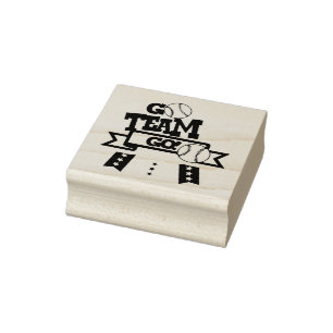 Baseball Rubber Stamp
