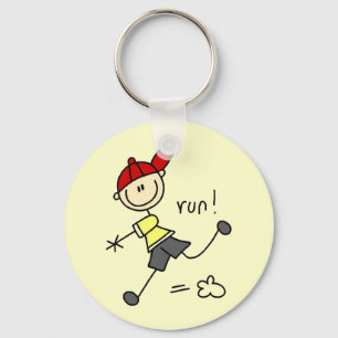 Baseball Run Tshirts and Gifts Key Ring