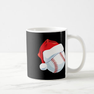 Baseball Santa Hat Men Boys Christmas Xmas Coffee Mug