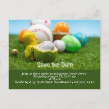 Baseball save the date  for EASTER Holiday 