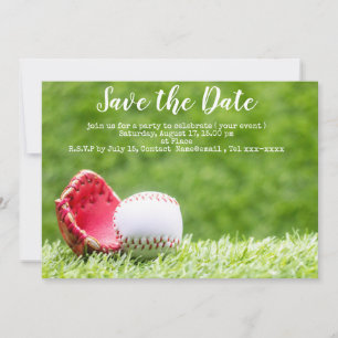 Baseball save the date  invitation
