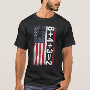 Baseball Saying 6+4+32 Double Play Baseball Player T-Shirt