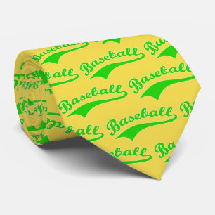 Baseball Script In Green Tie