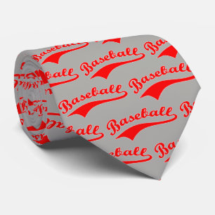Baseball Script In Red Tie