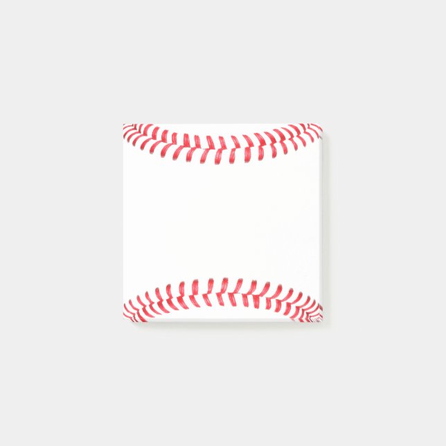 Baseball Seams Sports Player or Coach Office Decor Post-it Notes (Front)