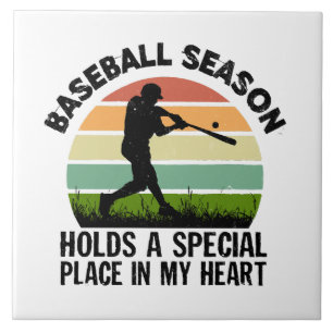 baseball season holds a special pçace in my heart ceramic tile