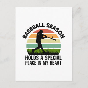 baseball season holds a special pçace in my heart enclosure card