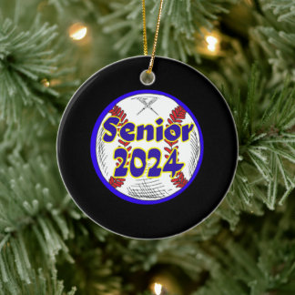 Baseball Senior Class of 2024 Ceramic Ornament