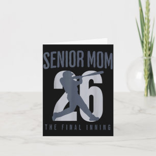 Baseball senior mum 2026 final inning mama class card
