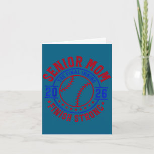Baseball senior mum 2026 the final inning happy card