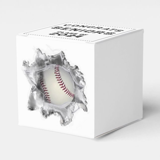 Baseball  Senior Night Graduation 2023 Favour Box (Front Side)