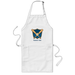 Baseball Shield Long Apron