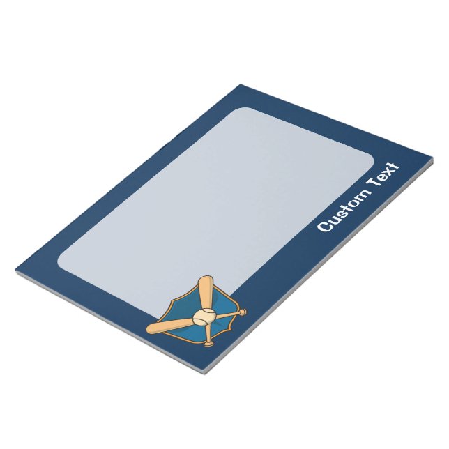 Baseball Shield Notepad (Angled)