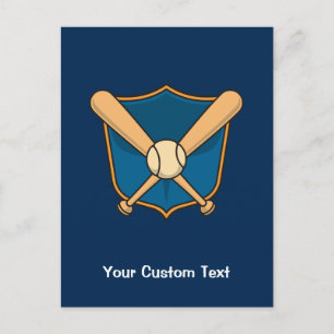 Baseball Shield Postcard