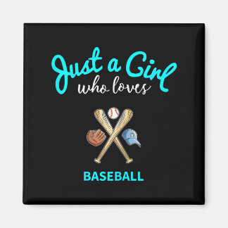 Baseball Shirt For Girls _ Kids Baseball Magnet