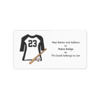 Baseball Shirt With Bat and Ball Avery labels