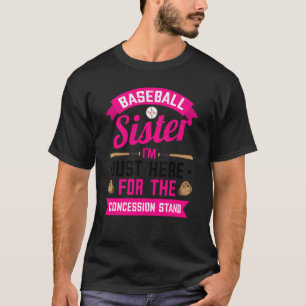 Baseball Sister Cute Women's Concession Stand Girl T-Shirt