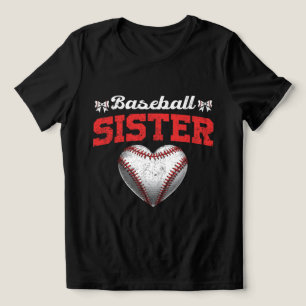Baseball Sister Vintage Sport Lover Tri-Blend Shirt