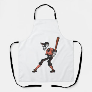 baseball skeleton design for baseball players apron