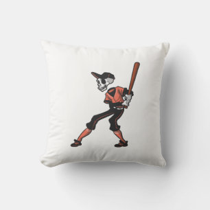 baseball skeleton design for baseball players cushion