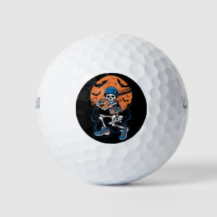 Baseball Skeleton Halloween Baseball Halloween Golf Balls