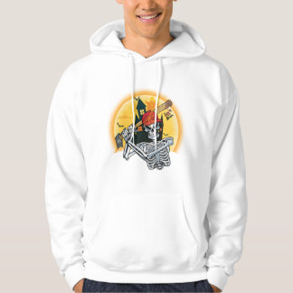 Baseball Skeleton Halloween Baseball Halloween Hoodie