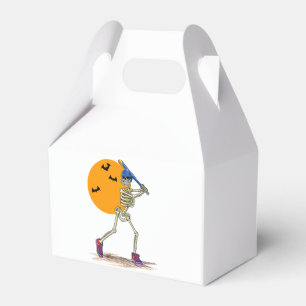 Baseball Skeleton Halloween Men Boys Baseball Hall Favour Box