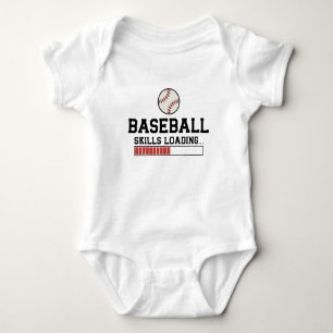 Baseball Skills Loading   Baseball Player Baby Bodysuit