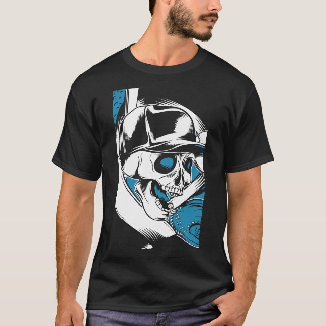 Baseball Skull T-Shirt (Front)