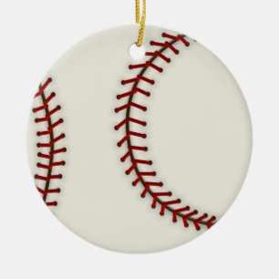 Baseball-Sky Ceramic Ornament