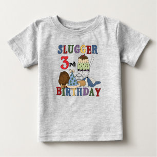 Baseball Slugger 3rd Birthday Tshirts