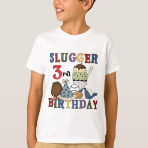 Baseball Slugger 3rd Birthday Tshirts