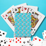 Baseball Snowman Christmas Celebration Pattern  Playing Cards<br><div class="desc">This entertaining Christmas Snowman Baseball design creates beautiful holiday cards that are ideal for playing your favourite card games! A fantastic addition to Christmas get-togethers full of fun. Baseball fans will like these amusingly designed cards. This design includes a candy cane baseball bat, a snowflake glove, and the Snowman Baseball,...</div>