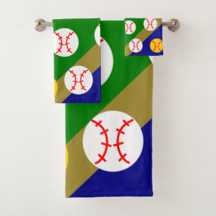 Baseball/Softball Bath Towel Set