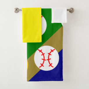 Baseball/Softball Bath Towel Set