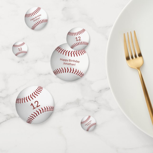 baseball softball boys girls birthday party confetti (Group)