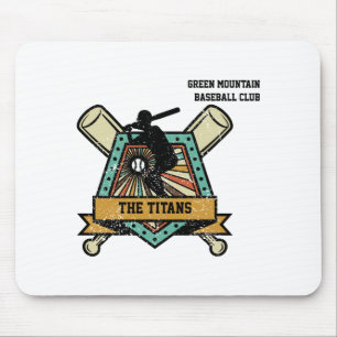 Baseball Softball Club Team League Name Number T S Mouse Pad